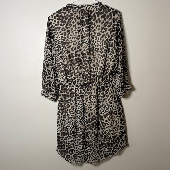 Vince Camuto Leopard Print Dress - Black and Cream - Picture 4 of 4